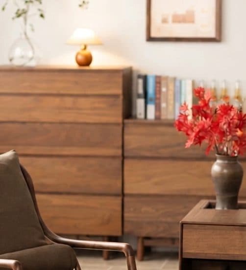 Kệ trà tam cấp kết hợp ngăn kéo