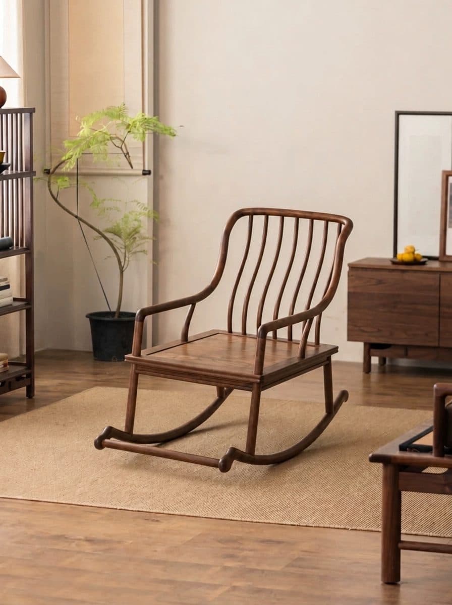 Ghế tựa Minh thức dáng tròn