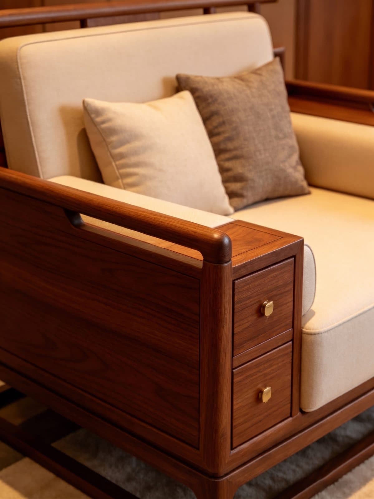Sofa văng nệm chần nút